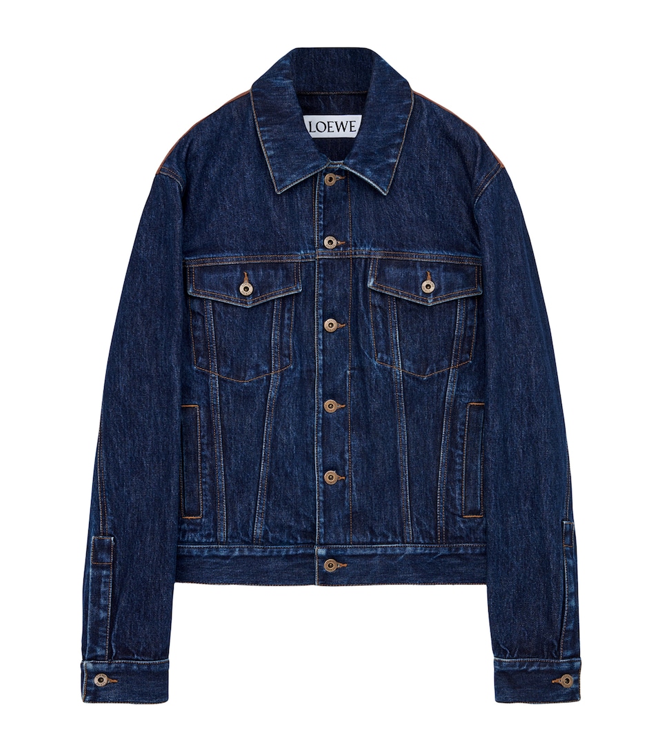 Leather-Denim Hybrid Jacket