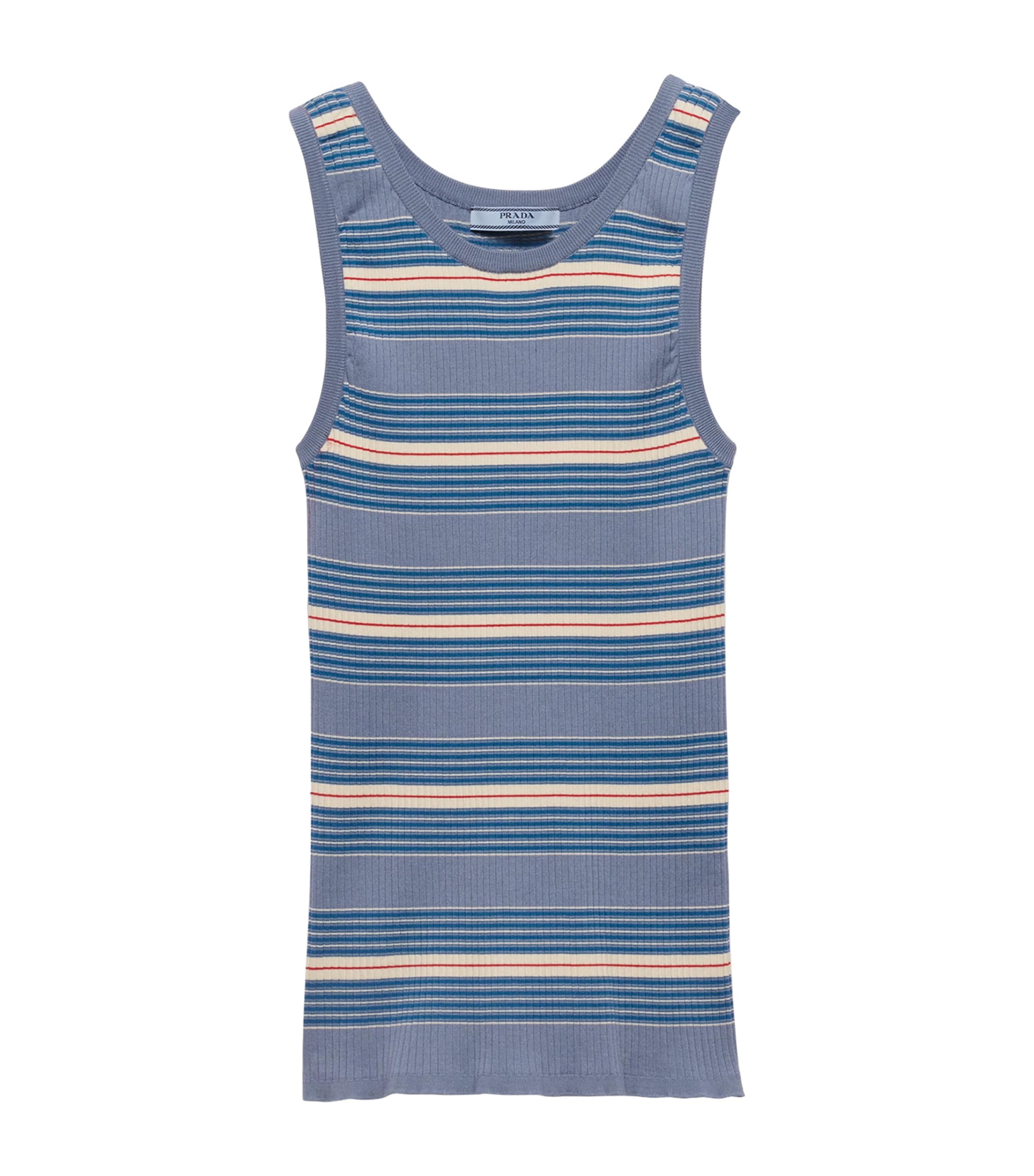 Stretch Cotton Stripe Tank Top