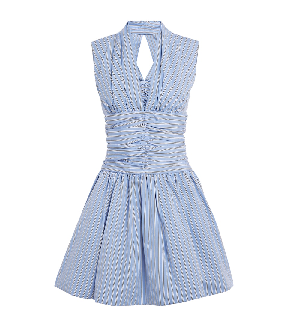 Patou Womens Stripe Bloomer Mini Dress Heritage Blue