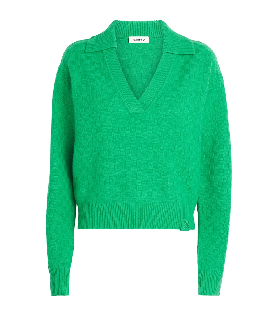 Wool-Cashmere V-Neck Sweater
