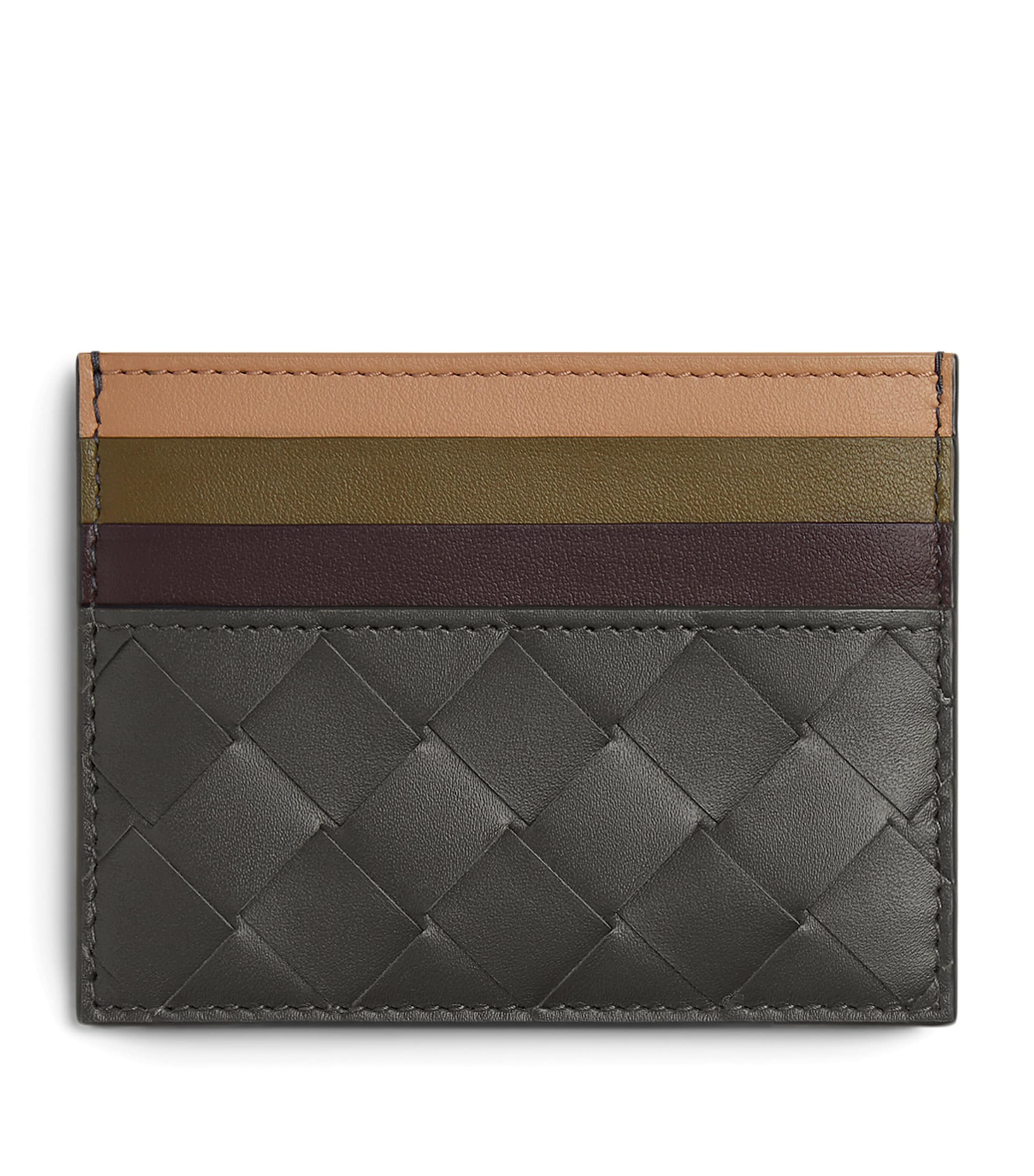 Leather Intrecciato Card Holder