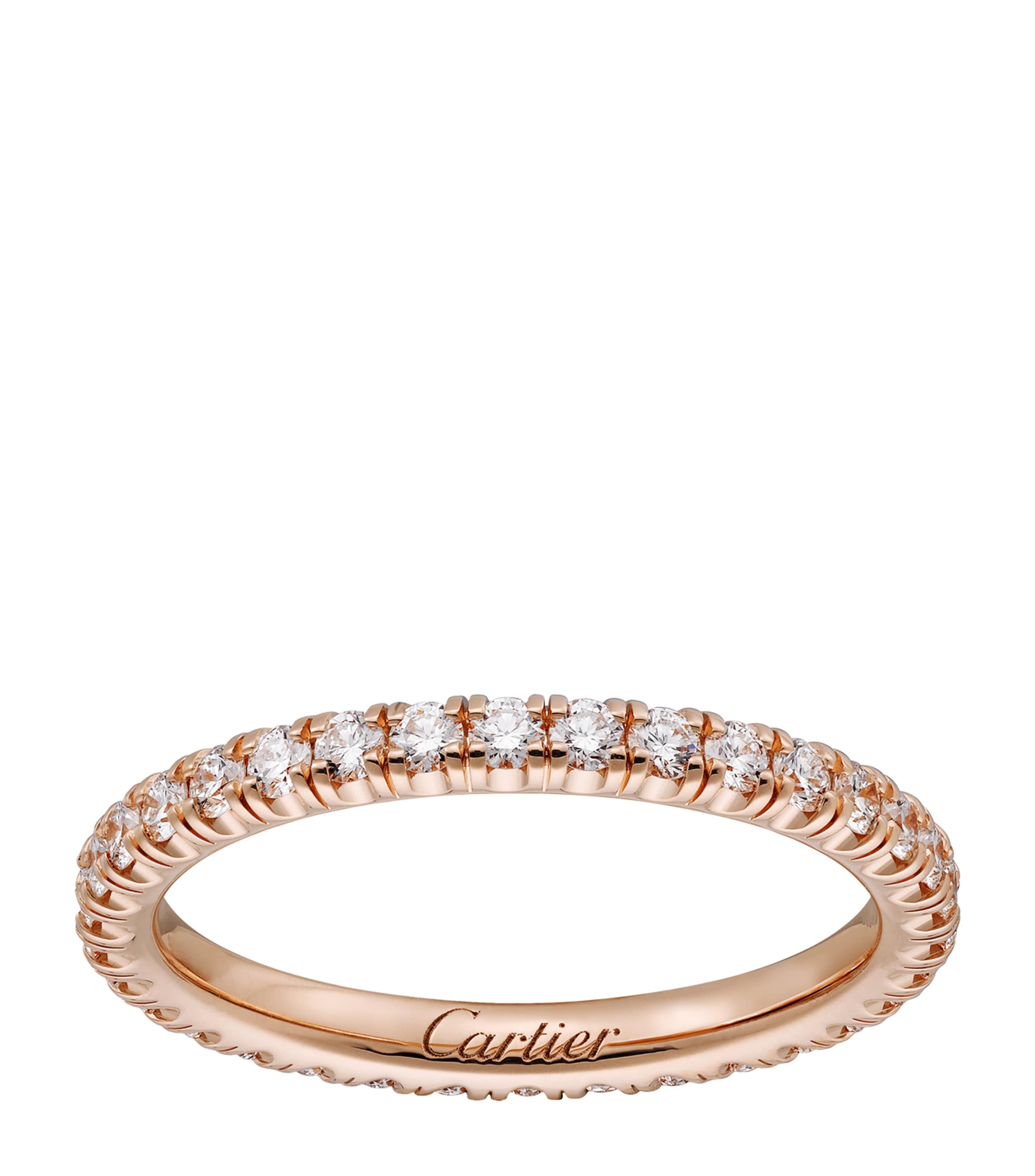 Rose Gold and Diamond Étincelle de Cartier Wedding Band