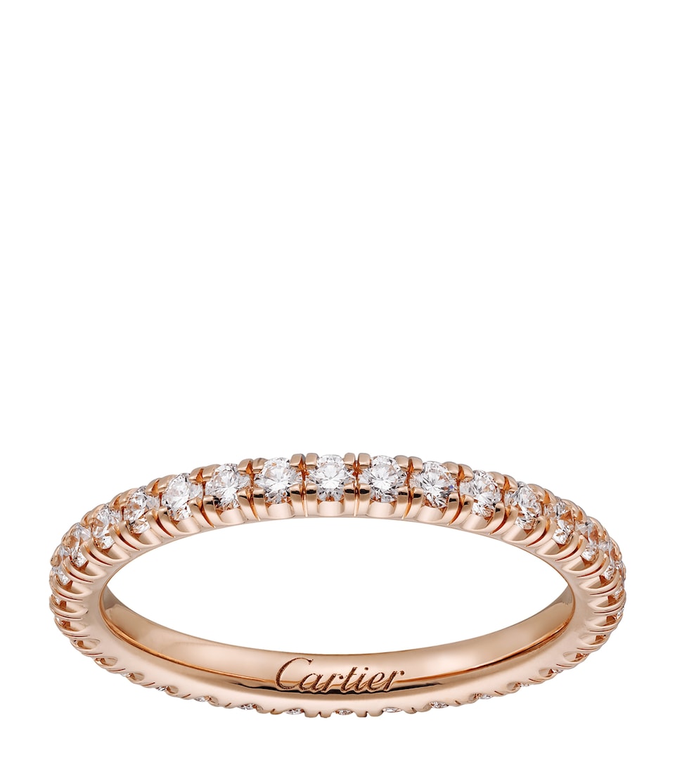 Rose Gold and Diamond Étincelle de Cartier Wedding Band