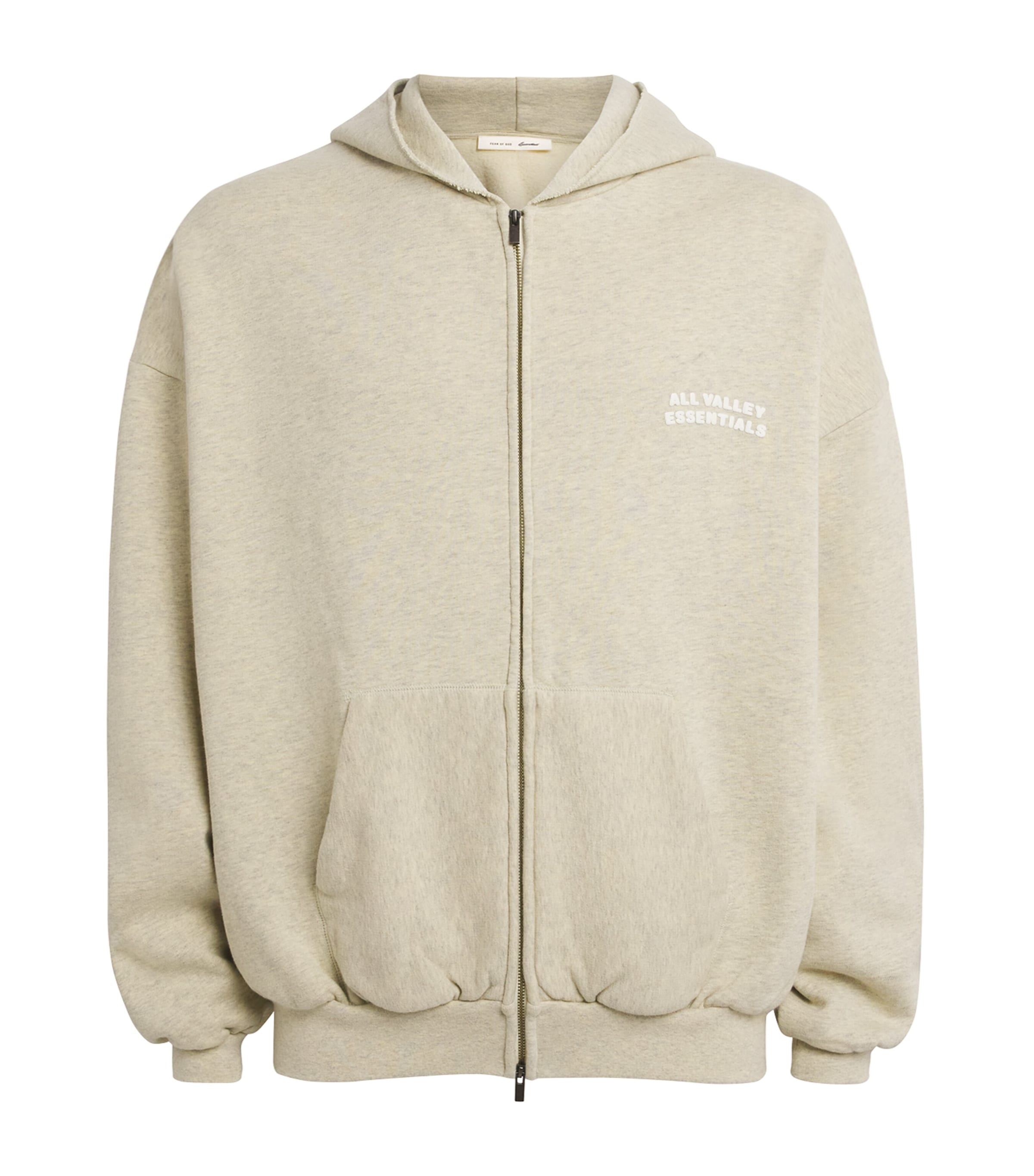 FEAR OF GOD ESSENTIALS Mens Cotton ‘90s Hoodie Wshd Vnla Hther