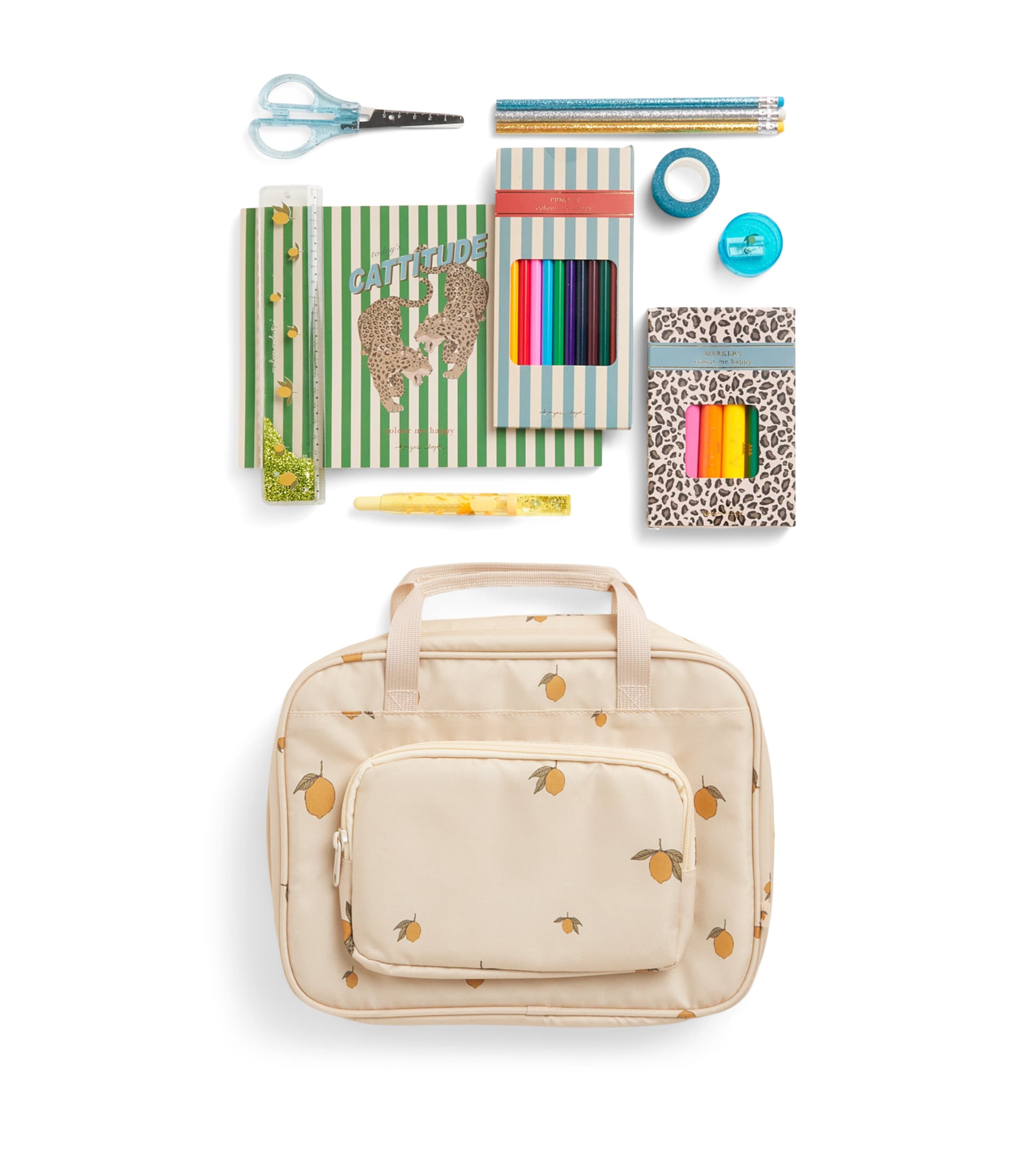 KONGES SLOJD Lemon Print Toy Holiday Essentials Bag