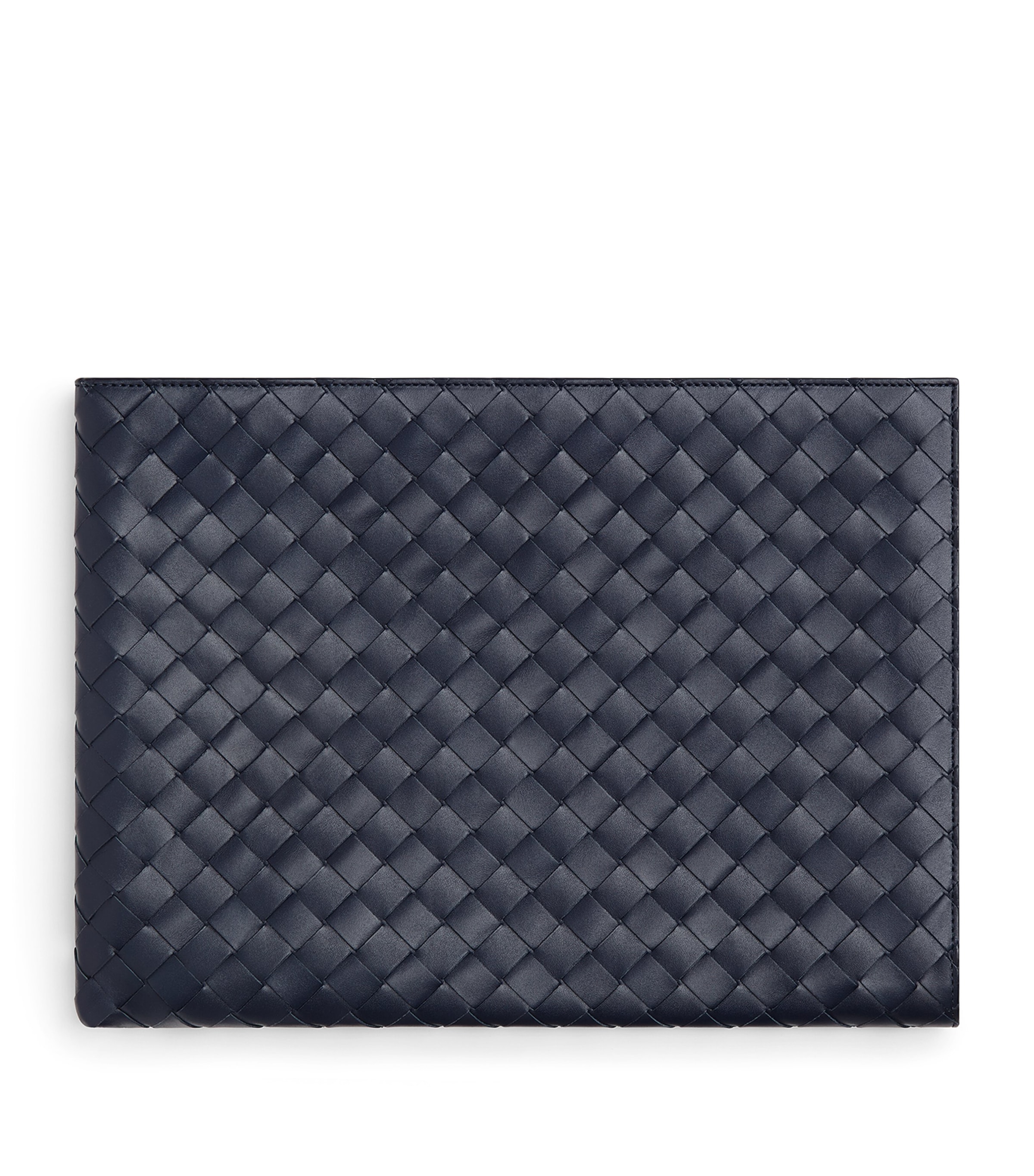 Leather Intrecciato Zip Pouch