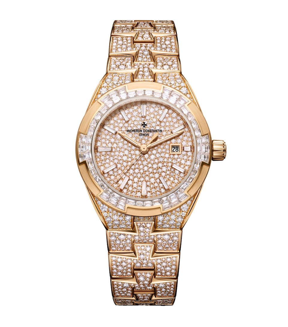 Vacheron Constantin Rose Gold and Diamond Overseas High Jewellery Watch 35mm Pink Gold