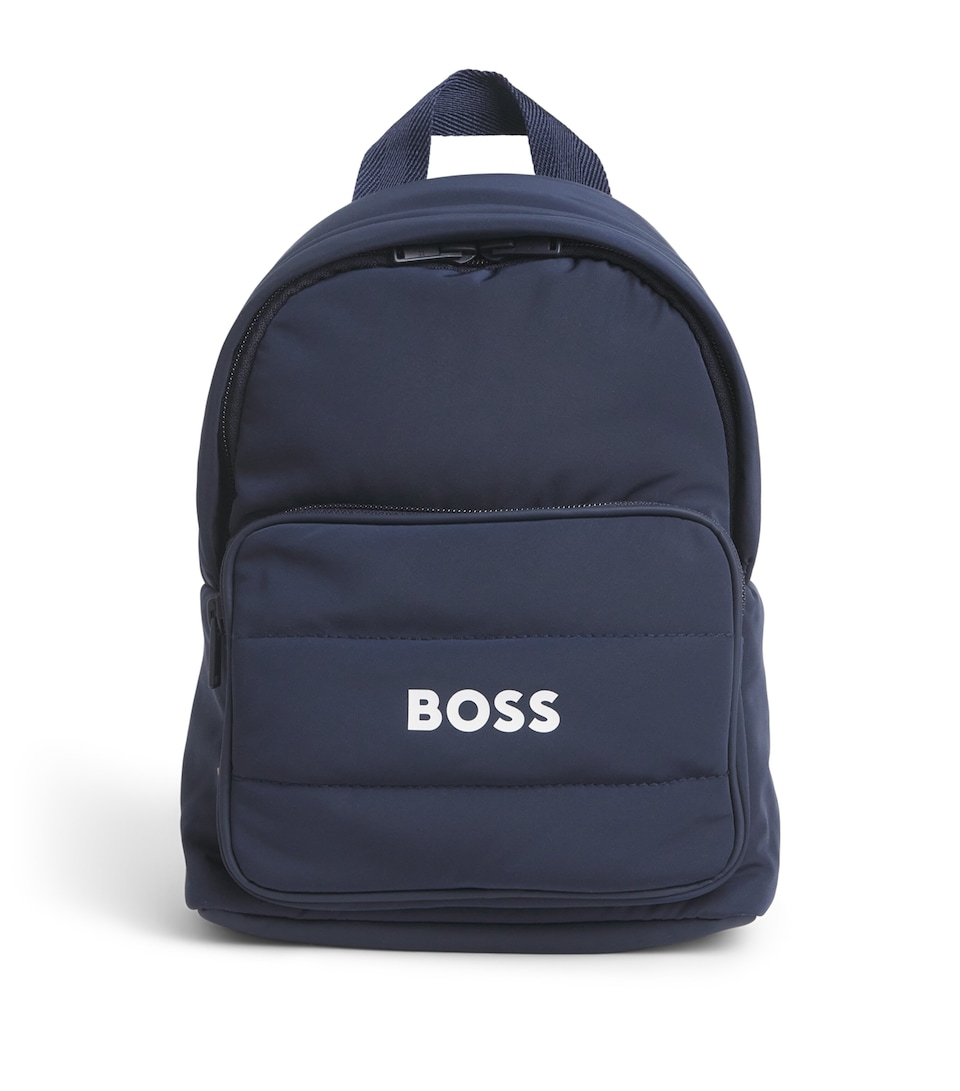 BOSS Kidswear Logo Backpack Navy