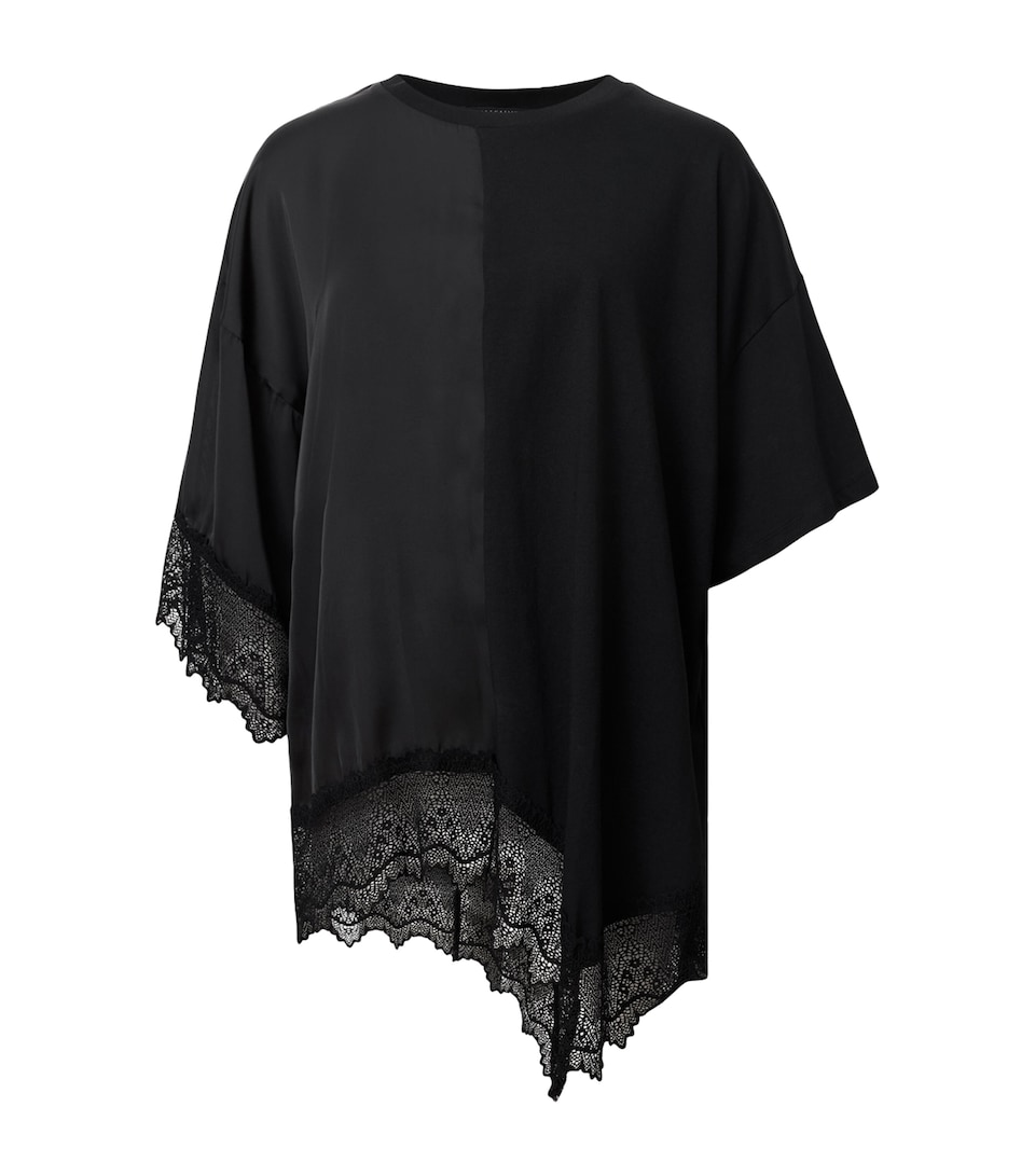 Cotton Lace-Trim Lenny T-Shirt