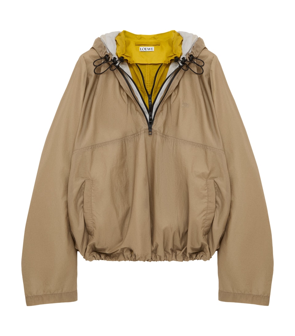 LOEWE Mens Multi-Fastening Anorak Jacket Beige