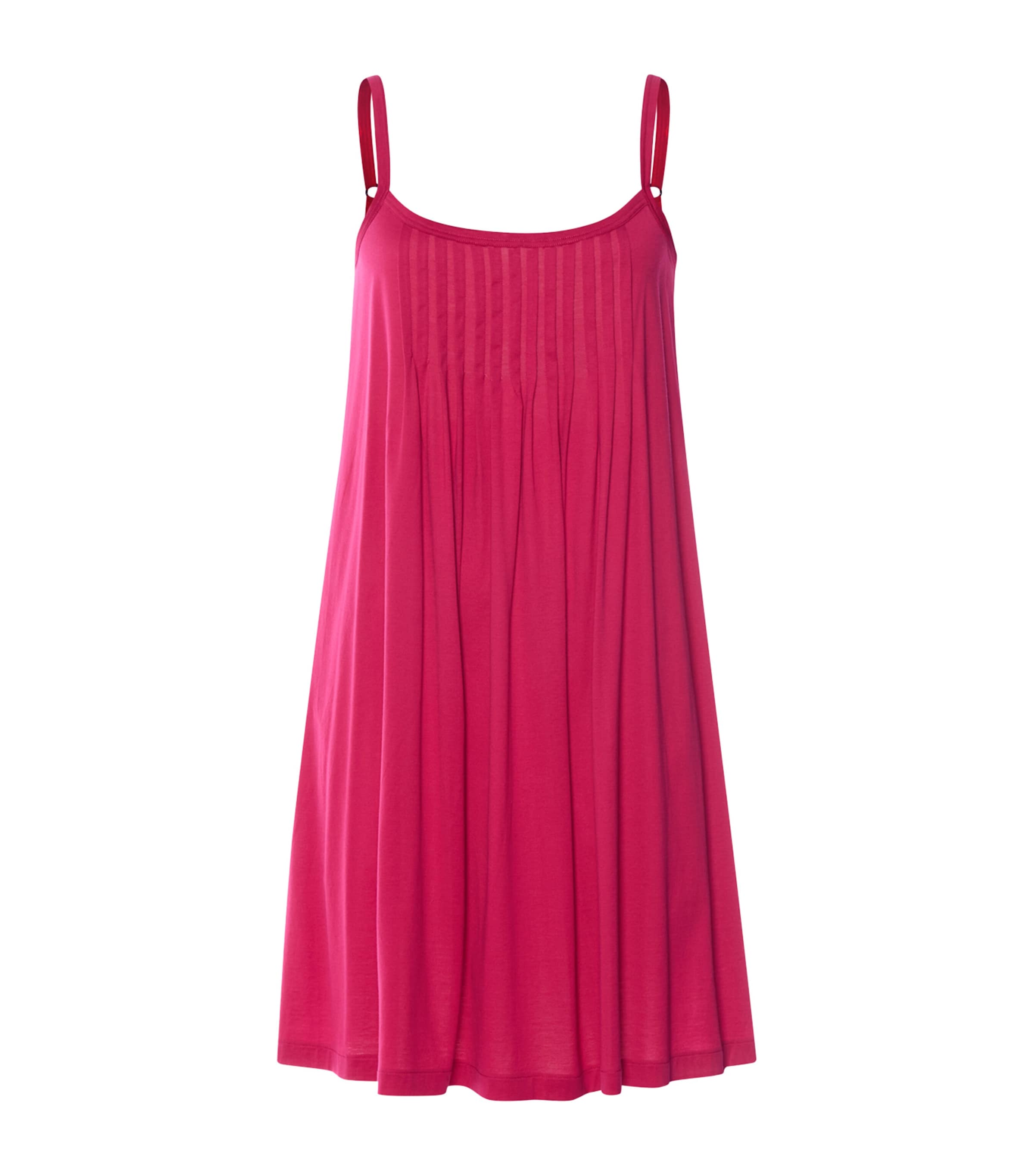 Hanro Womens Cotton Juliet Mini Nightdress Light Sangria