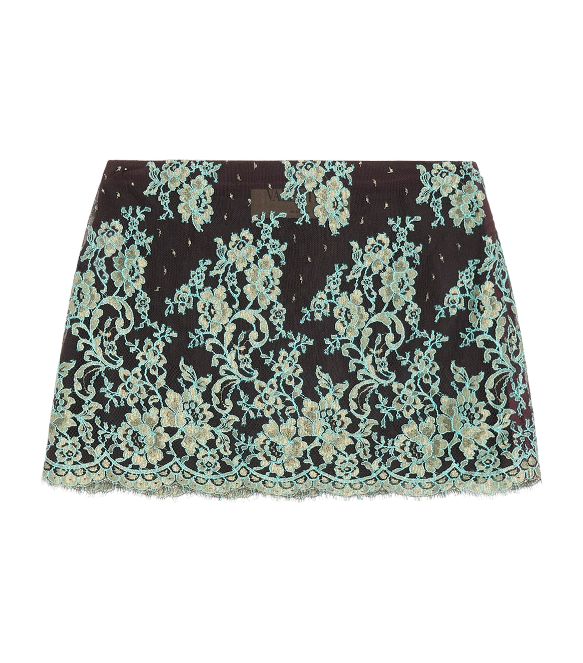 Valentino Womens Lace Mini Skirt