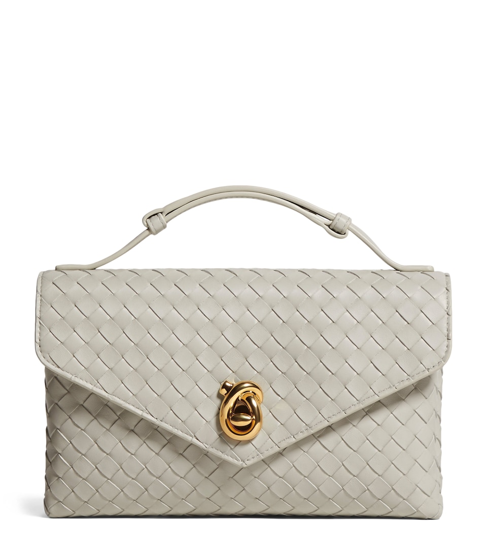 Bottega Veneta Leather Knot Lock Top-Handle Bag