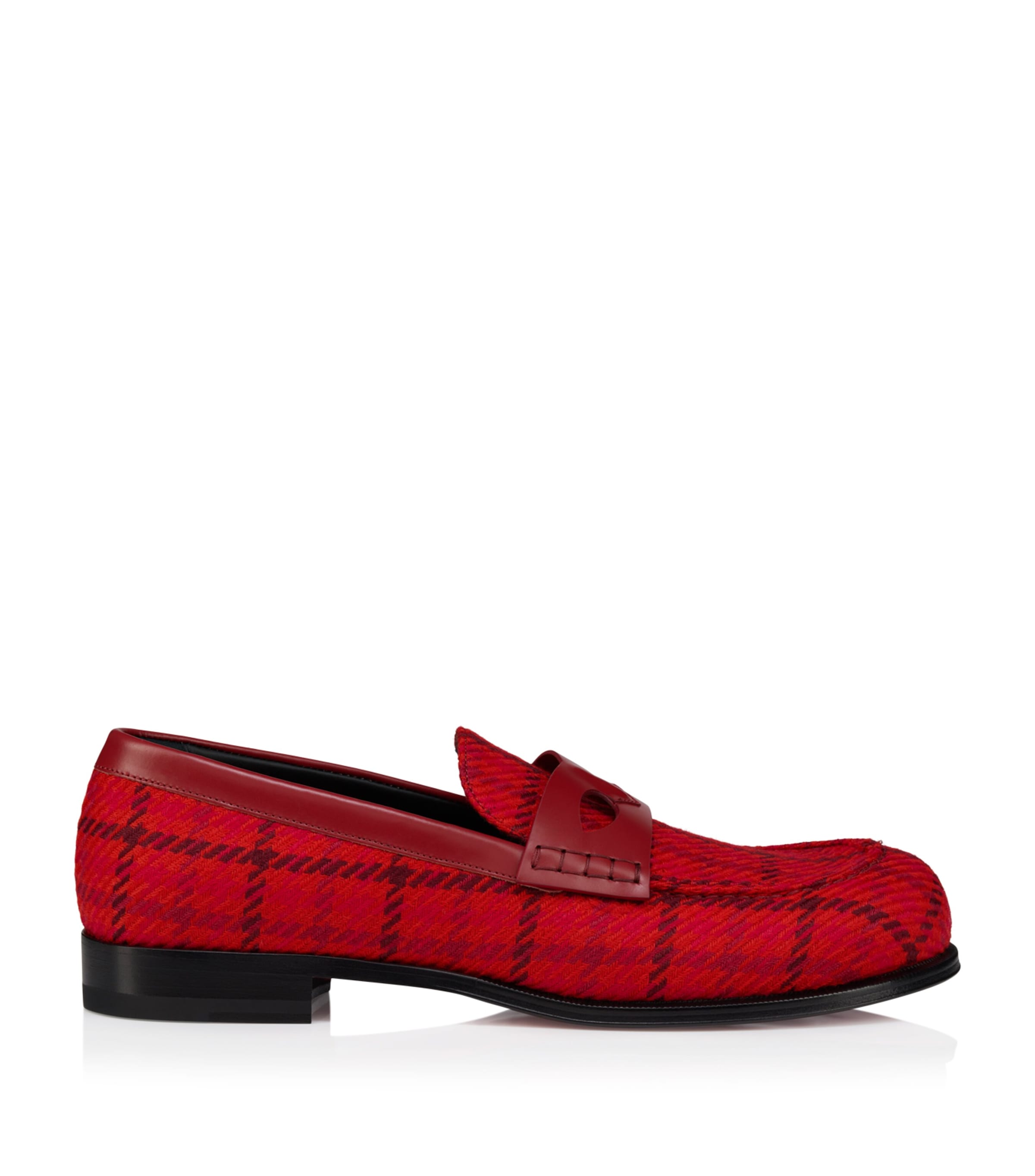 Christian Louboutin Circ Check Print Loafers
