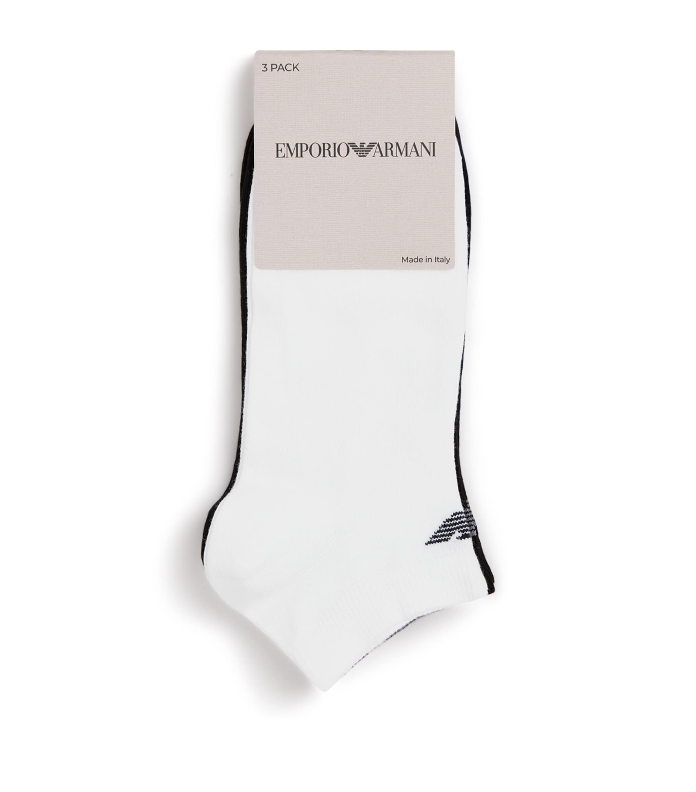 Cotton-Blend Logo Trainer Socks (Pack of 3)