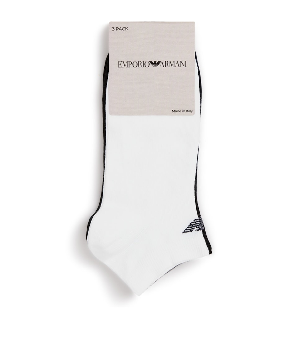 Cotton-Blend Logo Trainer Socks (Pack of 3)
