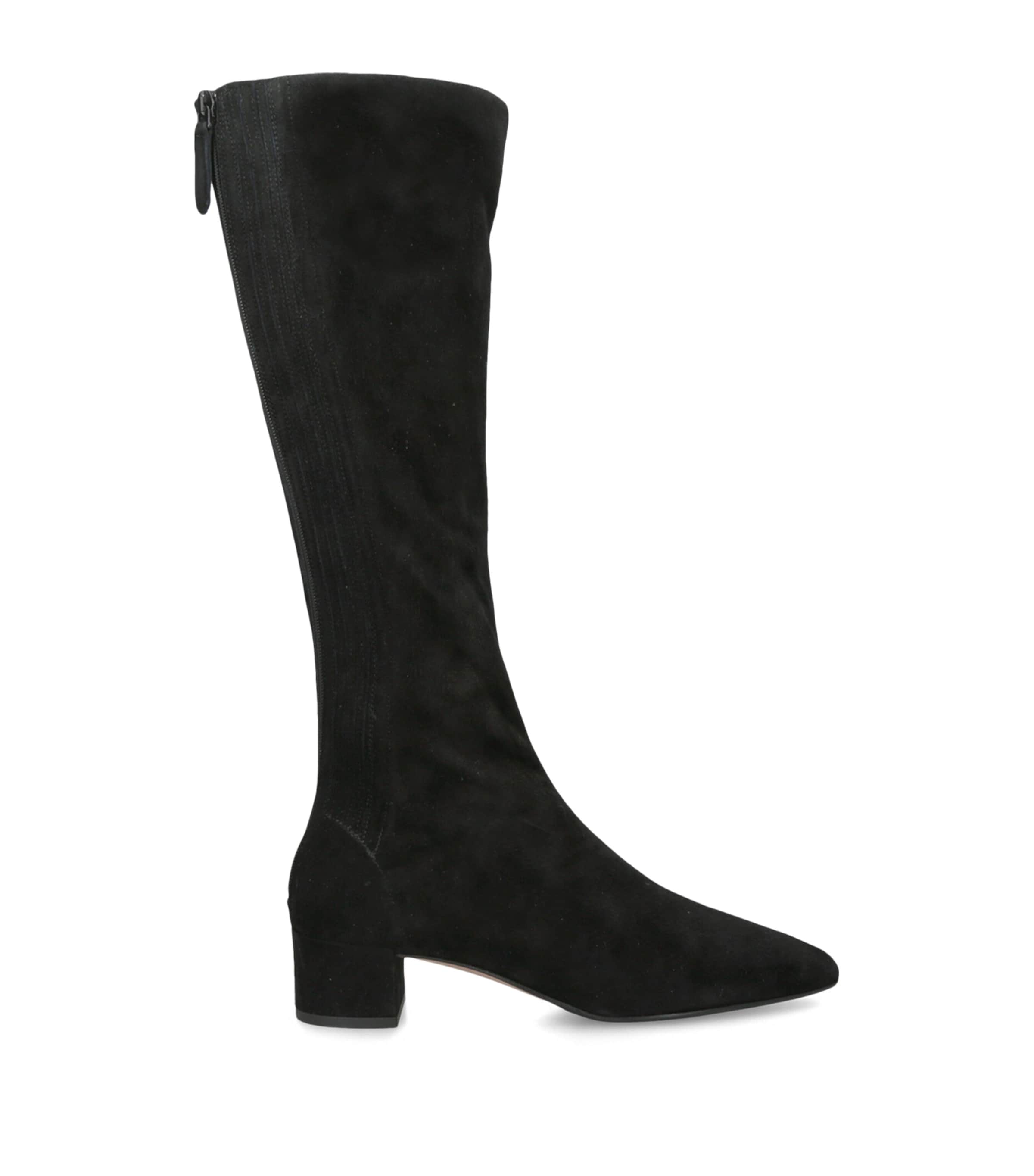 Aquazzura Suede Saint Honor Knee-High Boots 35 Black