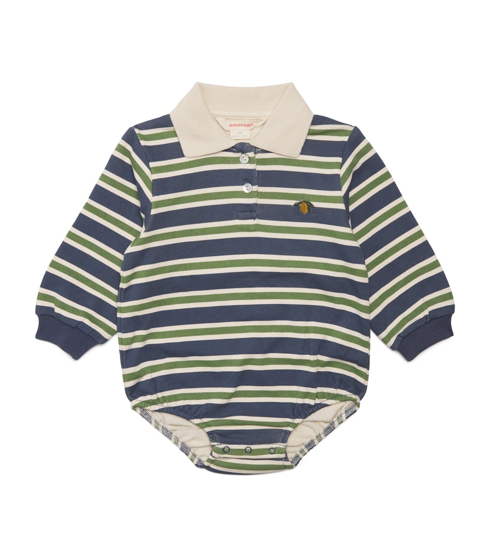 Cotton Stripe Polo Sweater Bodysuit (1-18 Months)