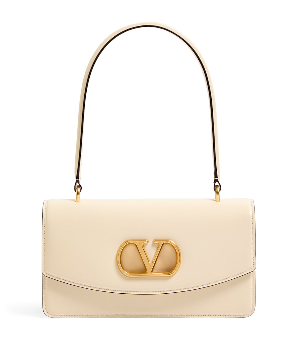 Leather Vain Top-Handle Bag