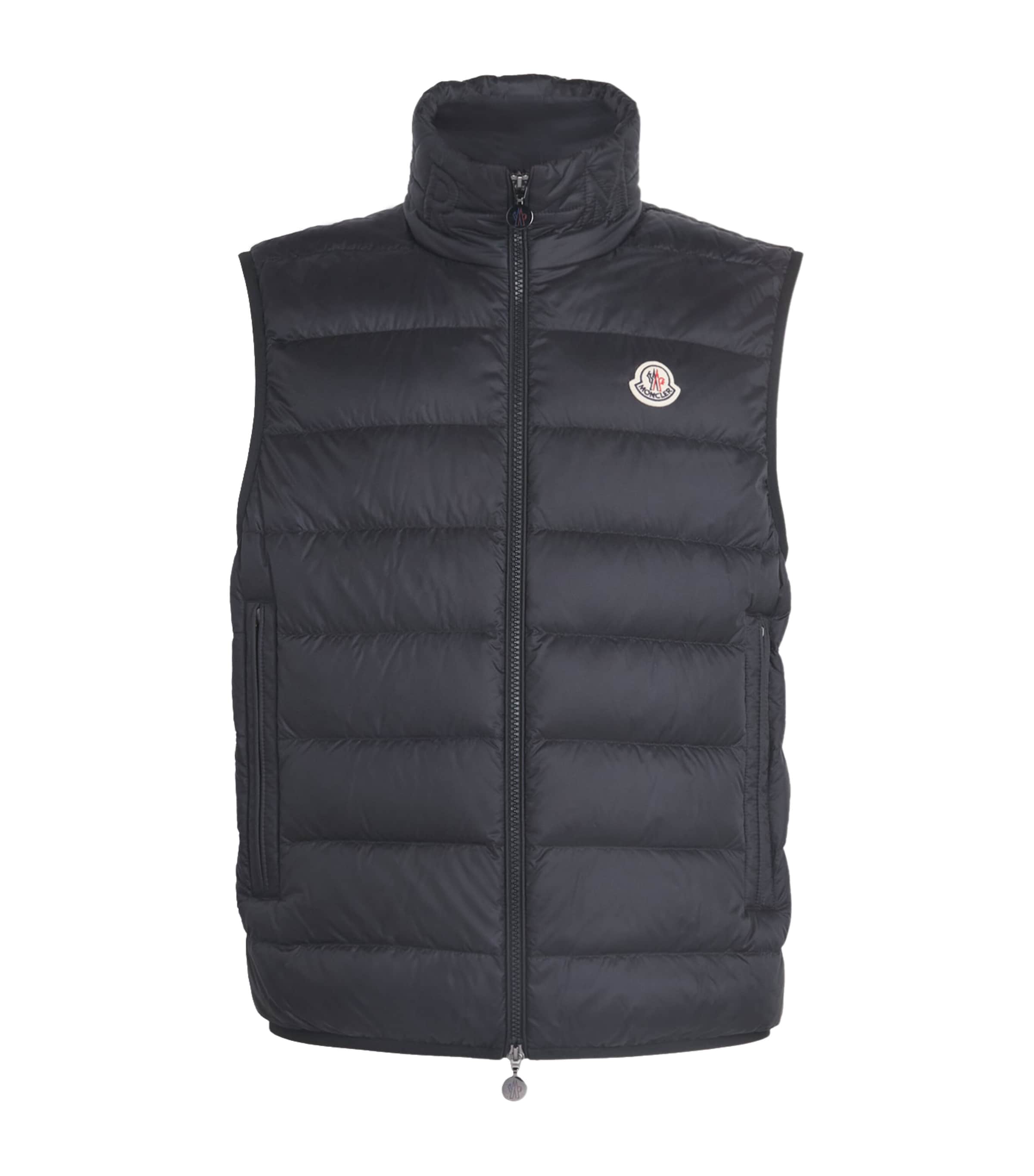 Moncler Black Cardamine Hooded Gilet | Harrods US