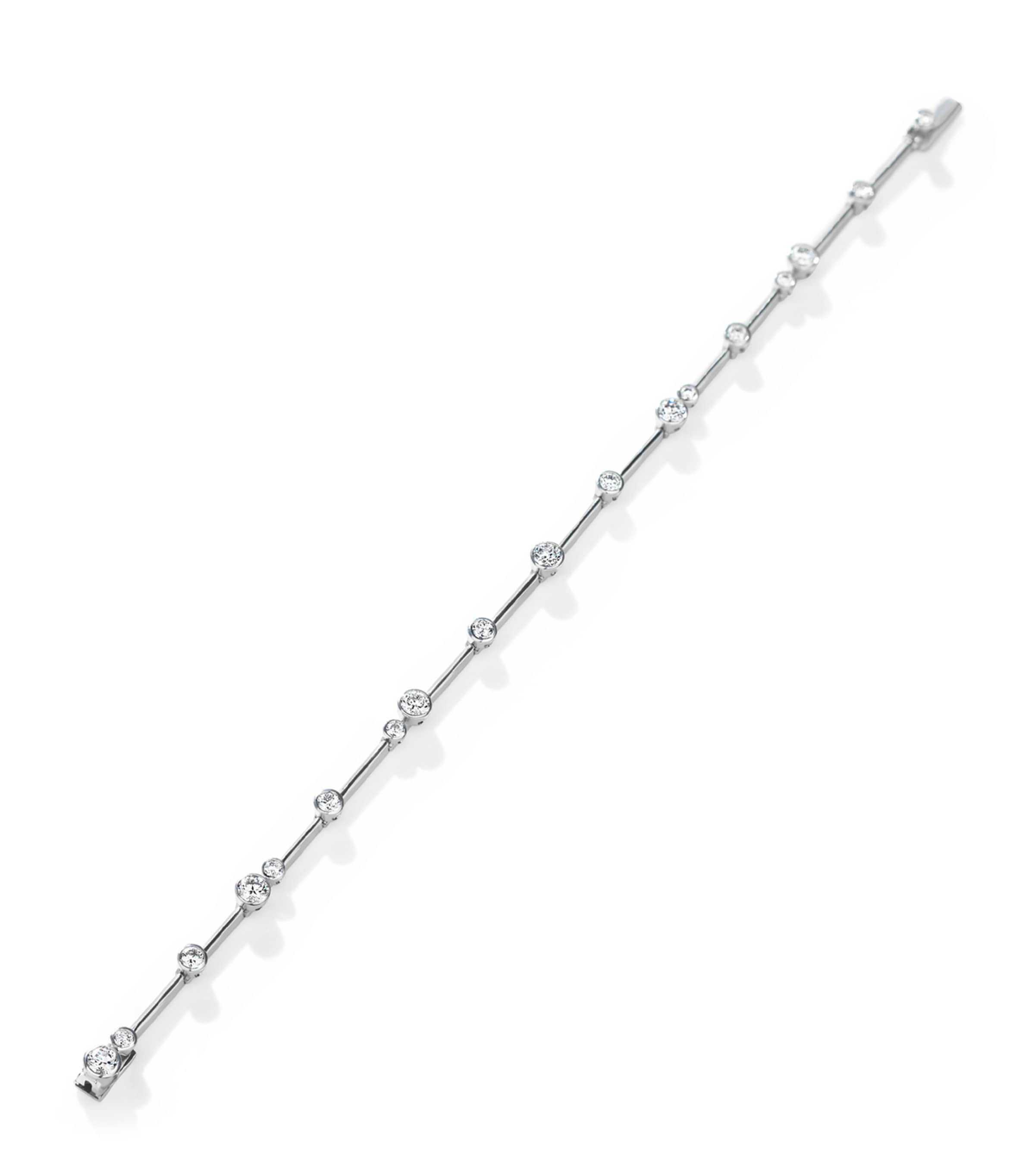 Boodles Platinum and Diamond Raindance Bracelet Platinum