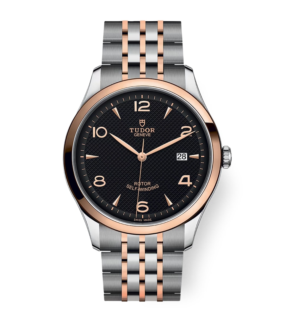 TUDOR 1926 Stainless Steel and Rose Gold Watch 41mm Black