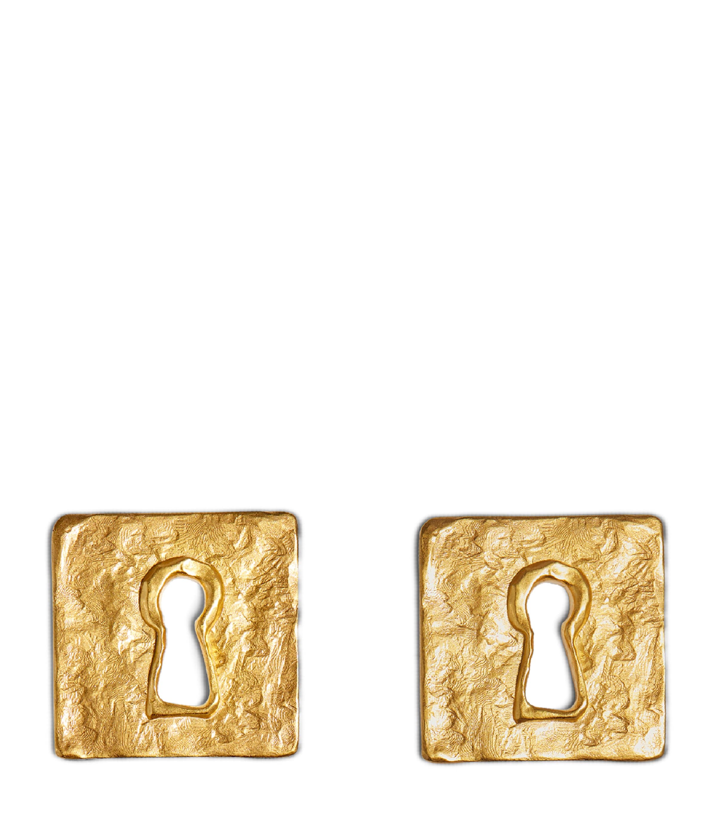 Square Keyhole Earrings