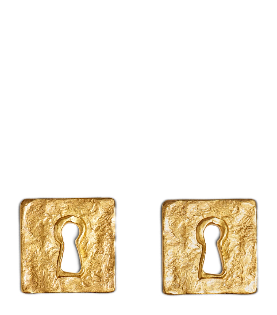 Square Keyhole Earrings