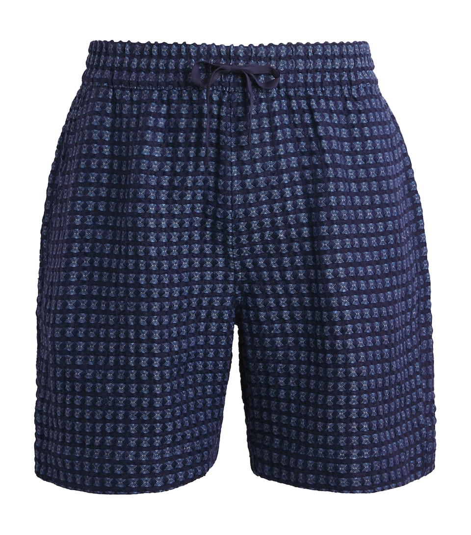CHÉ Mens Linen Riita Shorts Navy