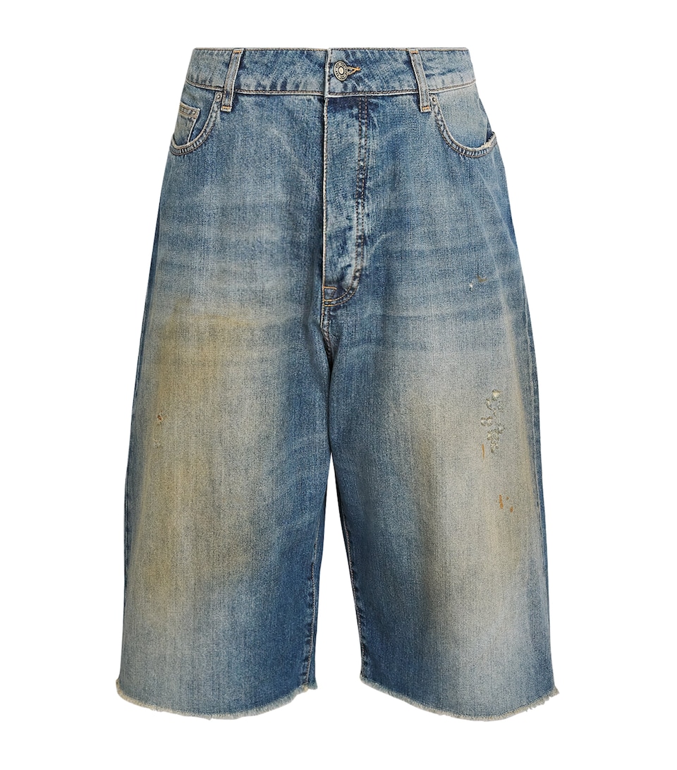 424 Mens Oversized Big Daddy Denim Shorts Jap