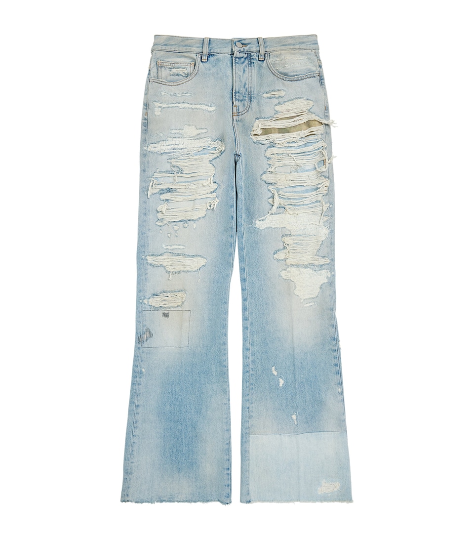Repaired Bootcut Jeans