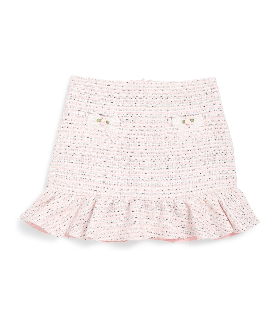 Bouclé Bow-Detail Skirt (4-12 Years)