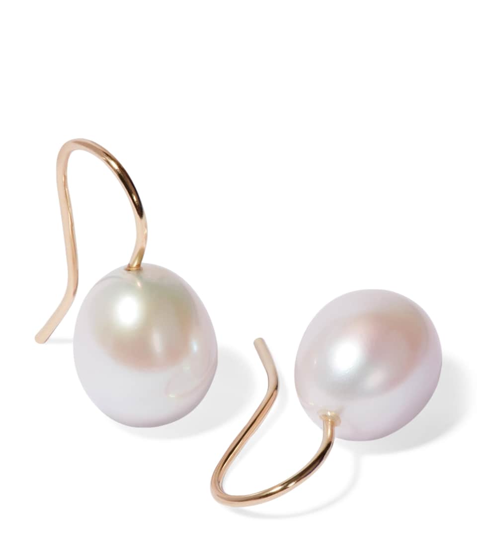 Annoushka Yellow Gold and Baroque Pearl Drop Earrings Yellow Gold