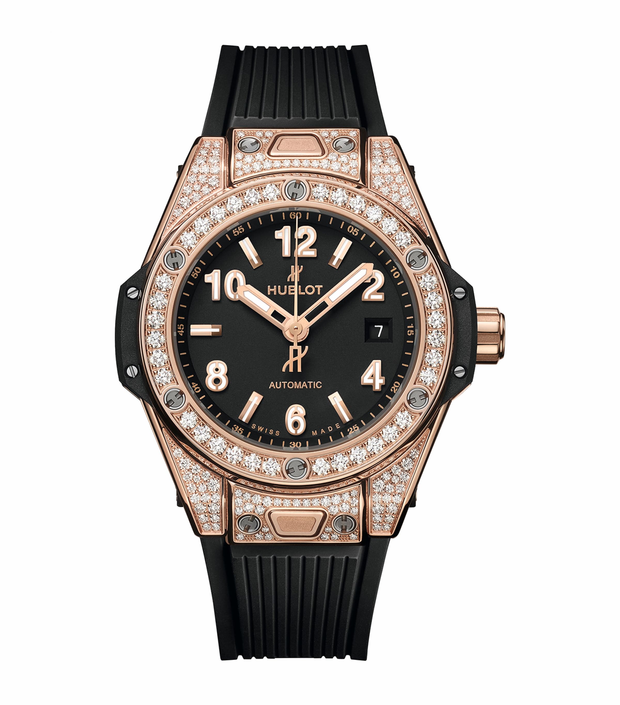 King Gold and Diamond Big Bang One Click Watch 33mm