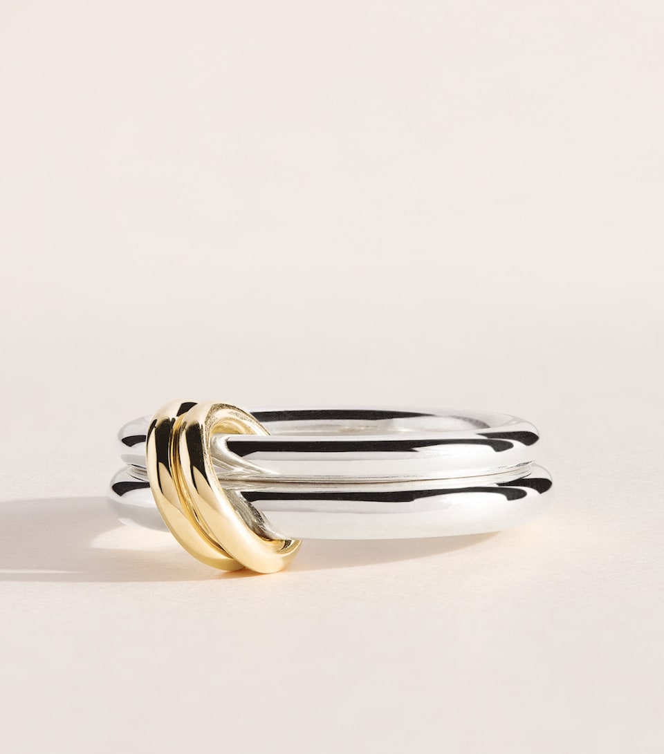 Spinelli Kilcollin Sterling Silver and Yellow Gold Calliope Ring Silver