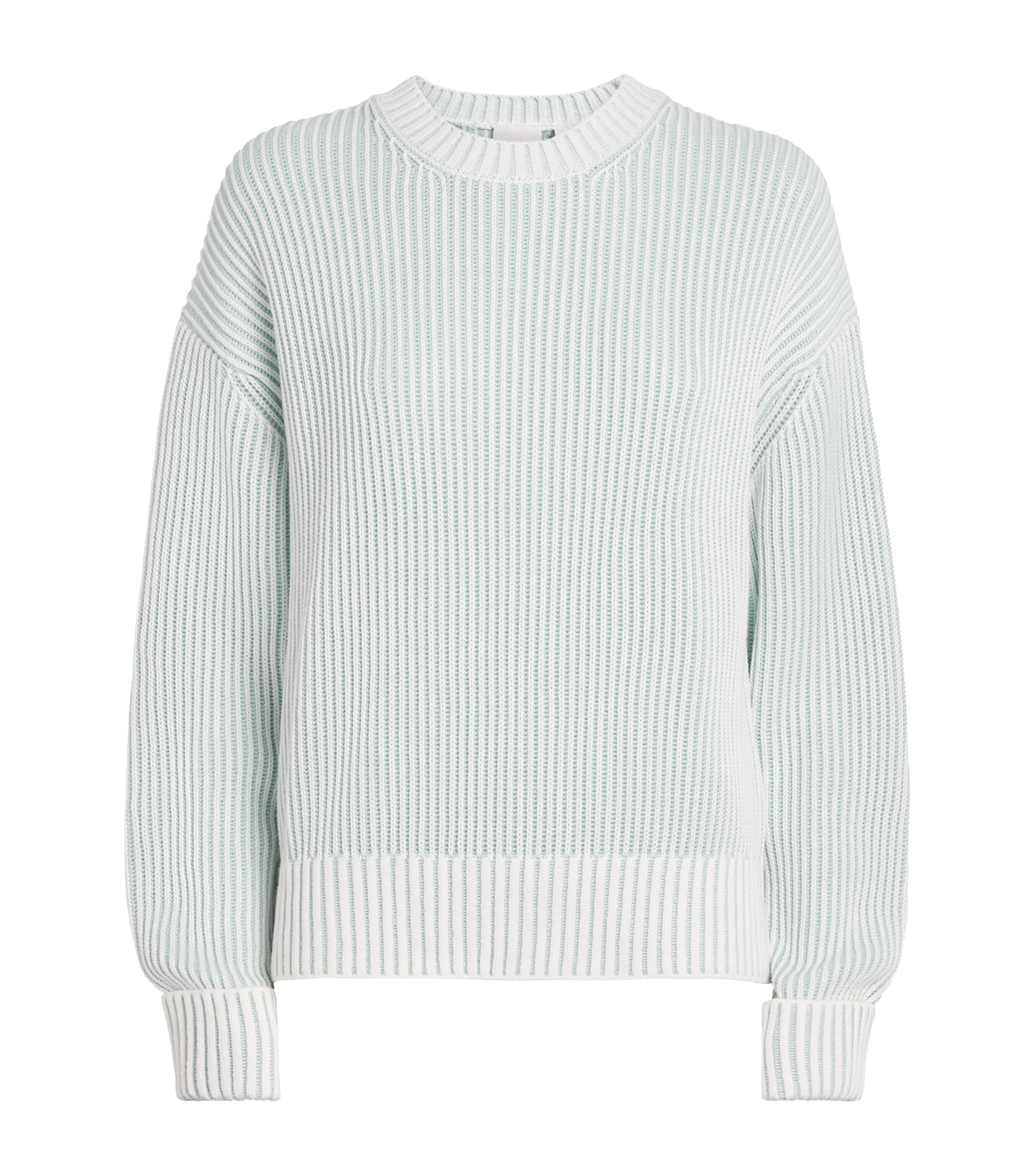 Varley Womens Cotton Seymour Sweater Blue Haze/snow White