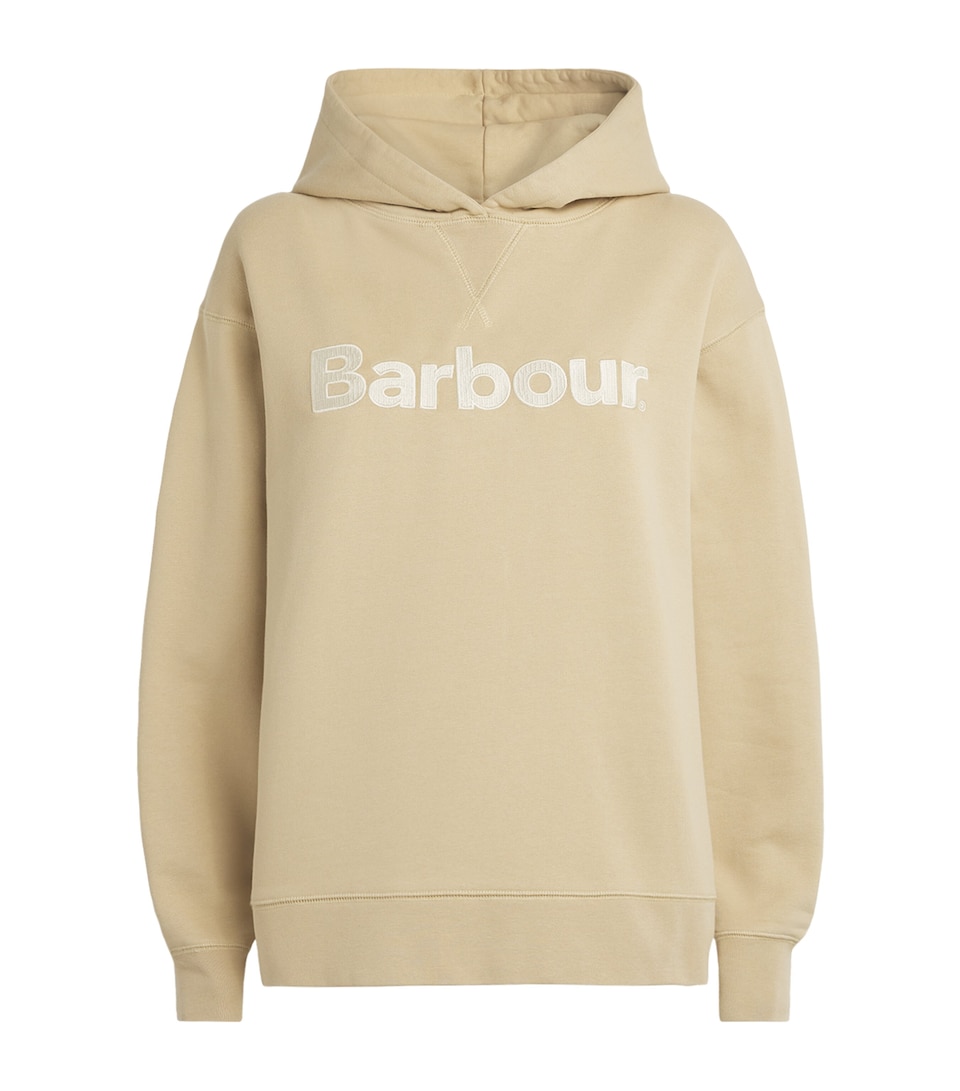 Barbour Womens Cotton Logo Hartland Hoodie Warm Trench
