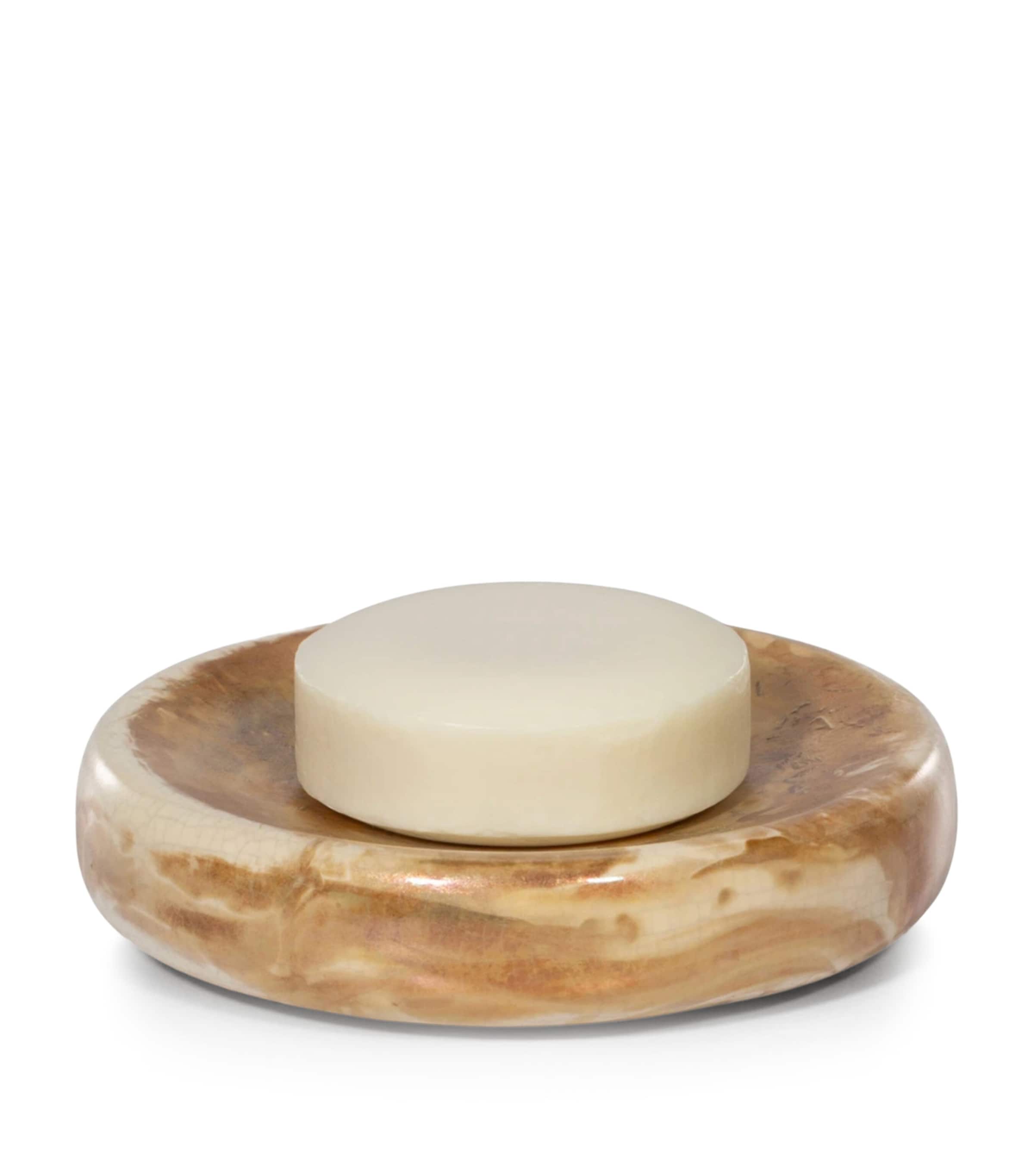 Labrazel Raku Pearl Soap Dish Gold/silver