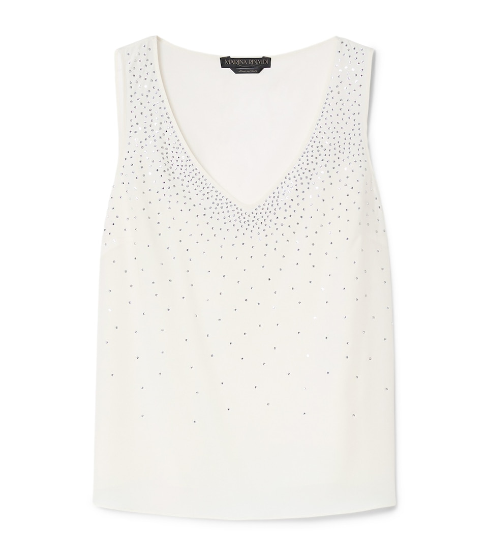 Embellished V-Neck Top