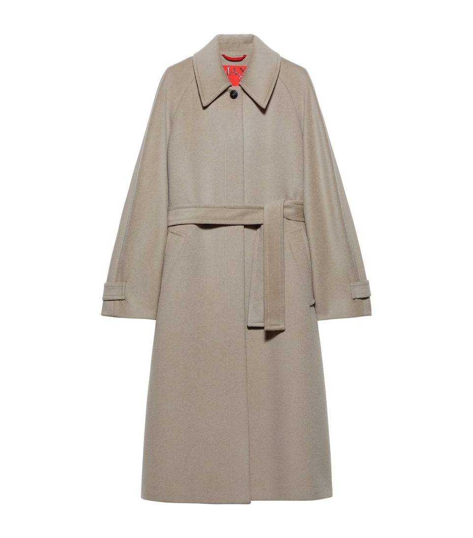 Wool-Cashmere Wrap Coat
