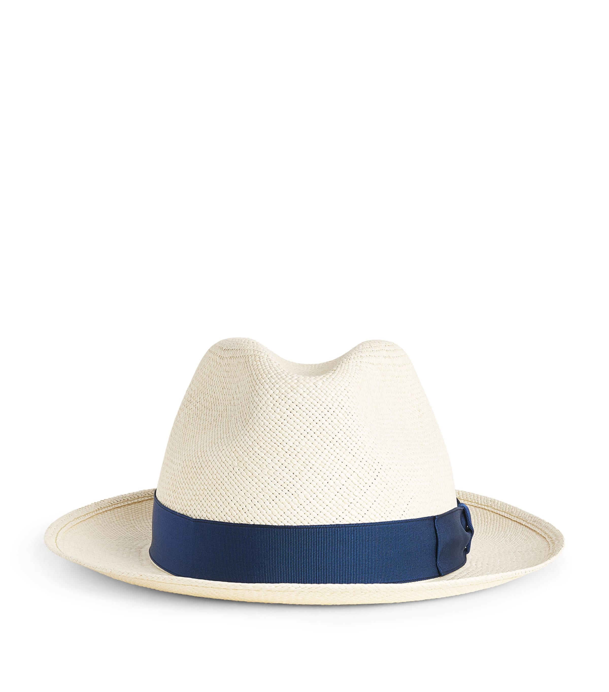 Borsalino Straw Federico Panama Hat Naturale Cinta Reale