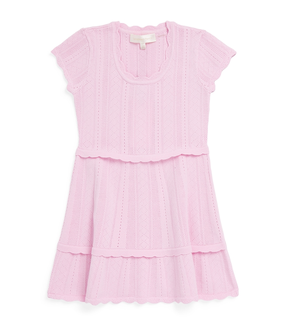 LoveShackFancy Knitted Pointelle Jovie Dress (7-14 Years) Cfspkcndy Floss Pnk