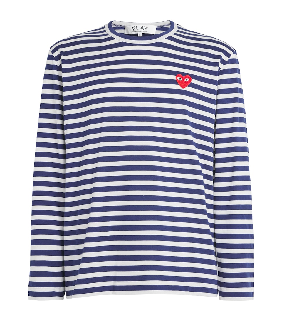 Heart Logo Striped T-Shirt