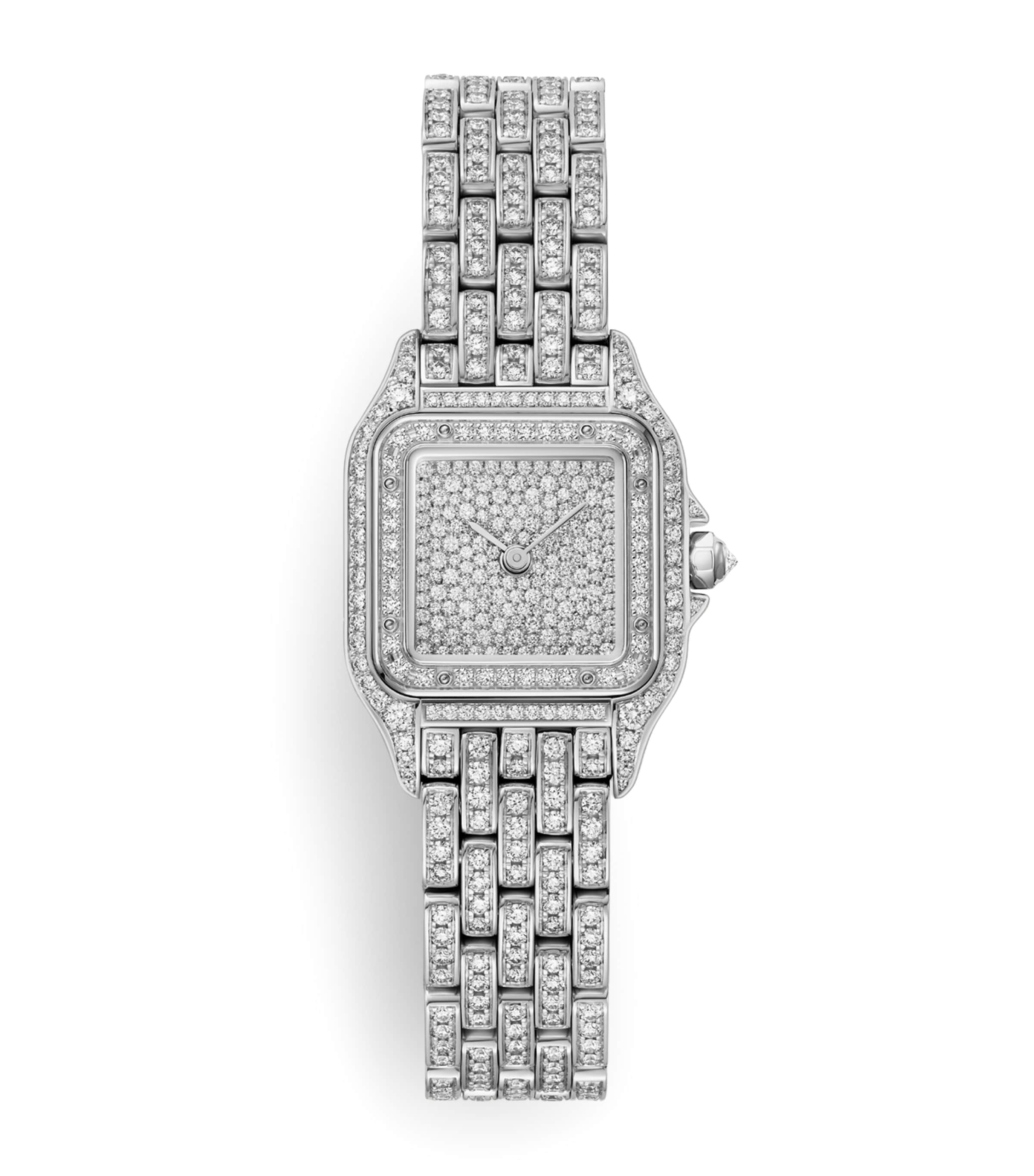 Cartier Small White Gold and Diamond Panthère de Cartier Watch 22mm White Gold