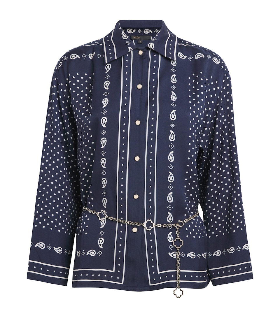 Printed Belted Shirt