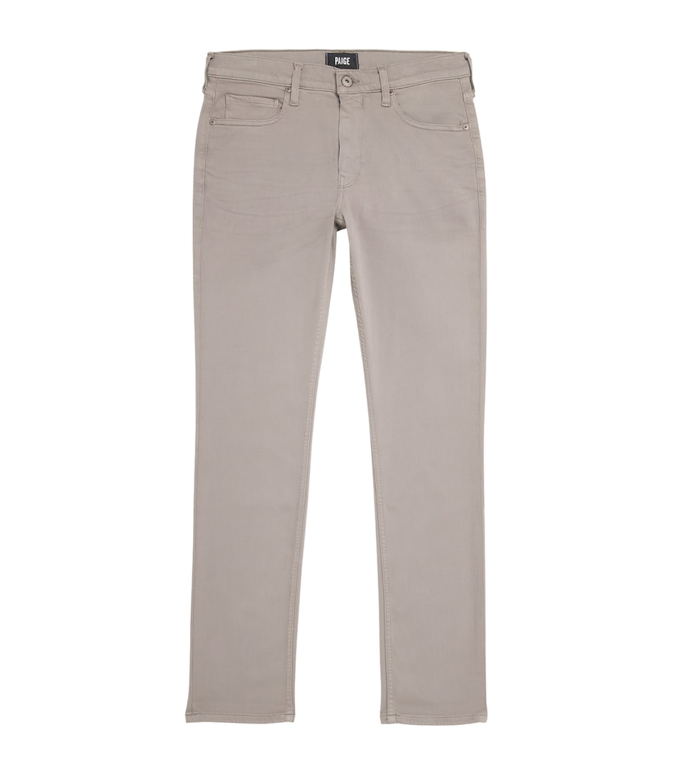 PAIGE Mens Lennox Slim Jeans Silver Pearl
