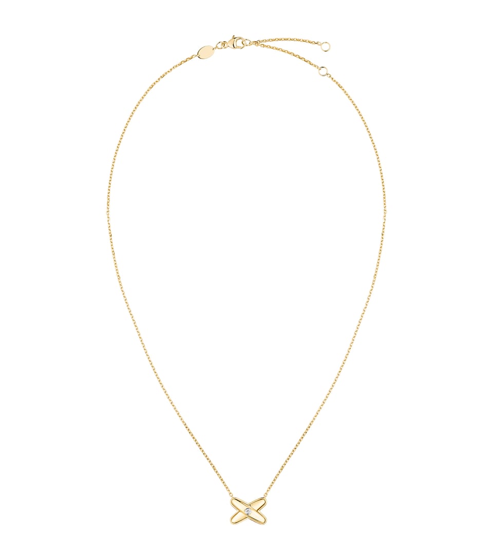 Yellow Gold and Diamond Jeux de Liens Pendant Necklace