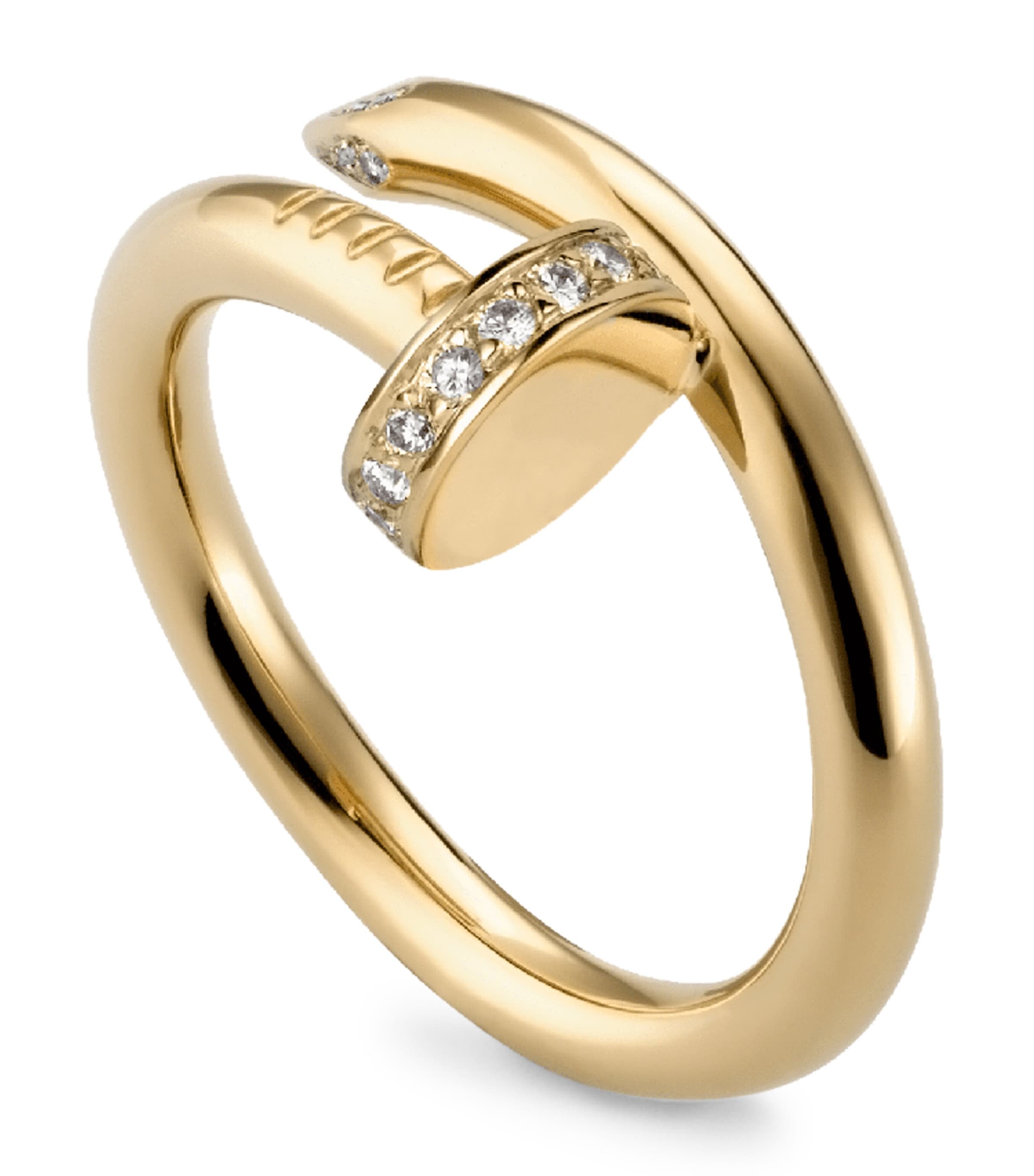 Cartier Yellow Gold and Diamond Juste Un Clou Ring