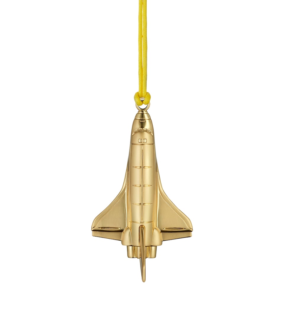 Metal Rocketship Ornament