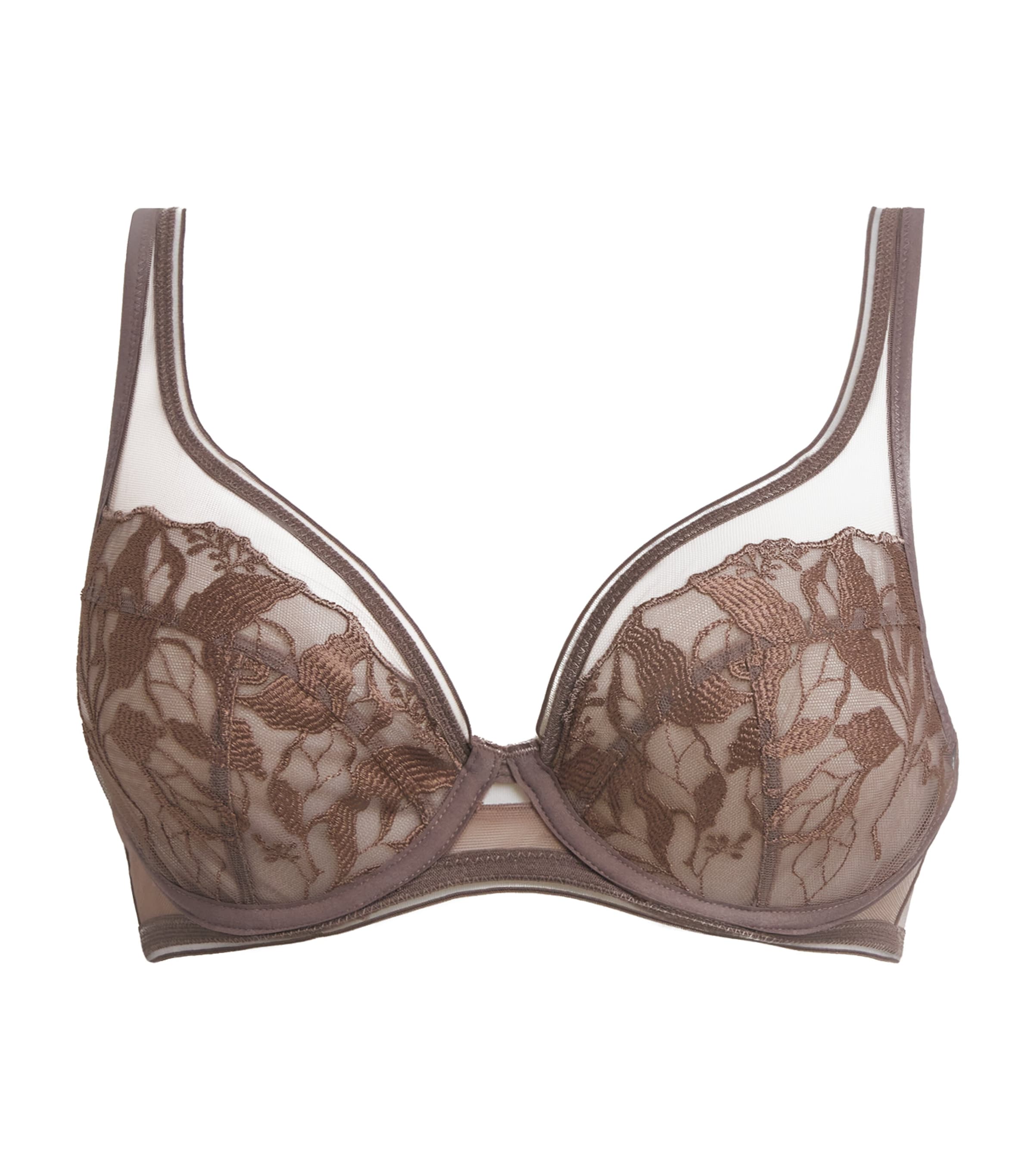 Maison Lejaby Womens Lace Sin Underwired Bra Fauve